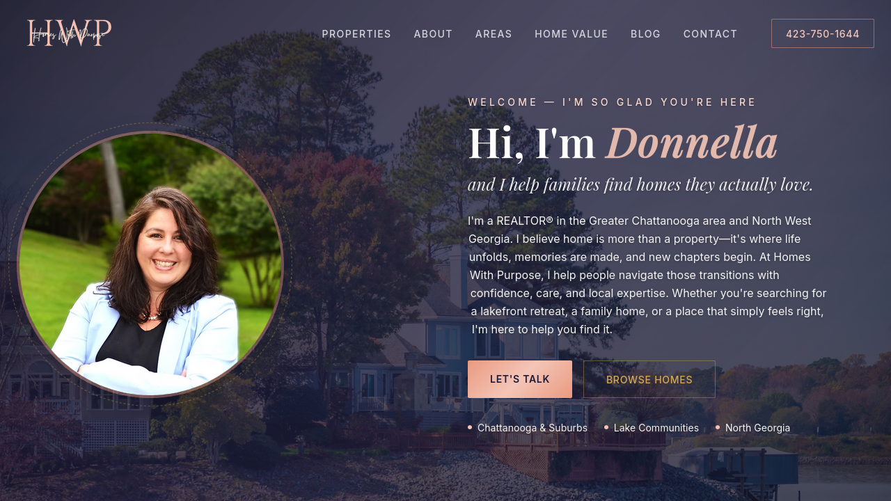 Homes With Purpose website screenshot 1